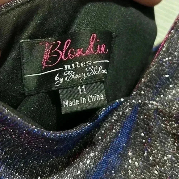 Juniors‎ Size 11 Blondie Nites Iridescent Formal Gown - Picture 7 of 7